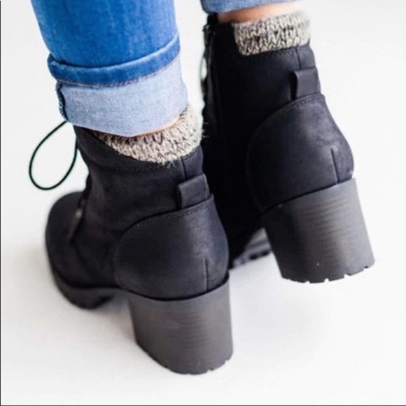 ⭐️LAST-Lace Up Combat Boots-BLACK - Picture 2 of 3